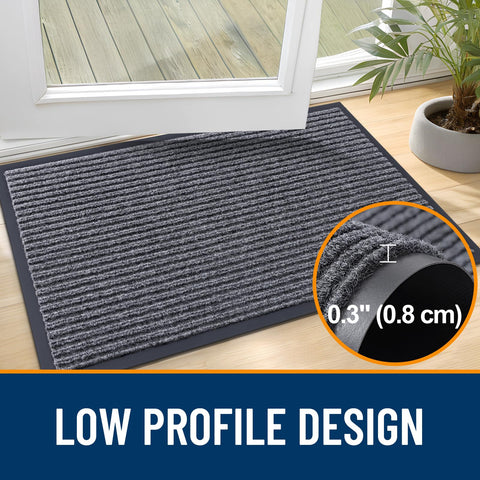 OLANLY non-slip backing keeps the mat in place.