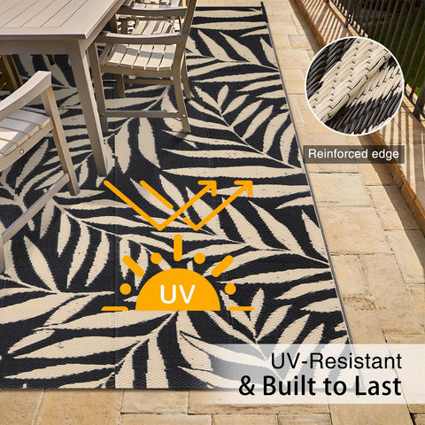 OLANLY rug is waterproof and quick-drying for messy outdoors.