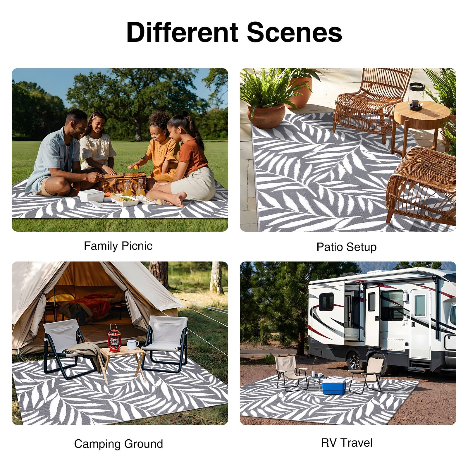 OLANLY patio and deck rug ready for outdoor spaces.