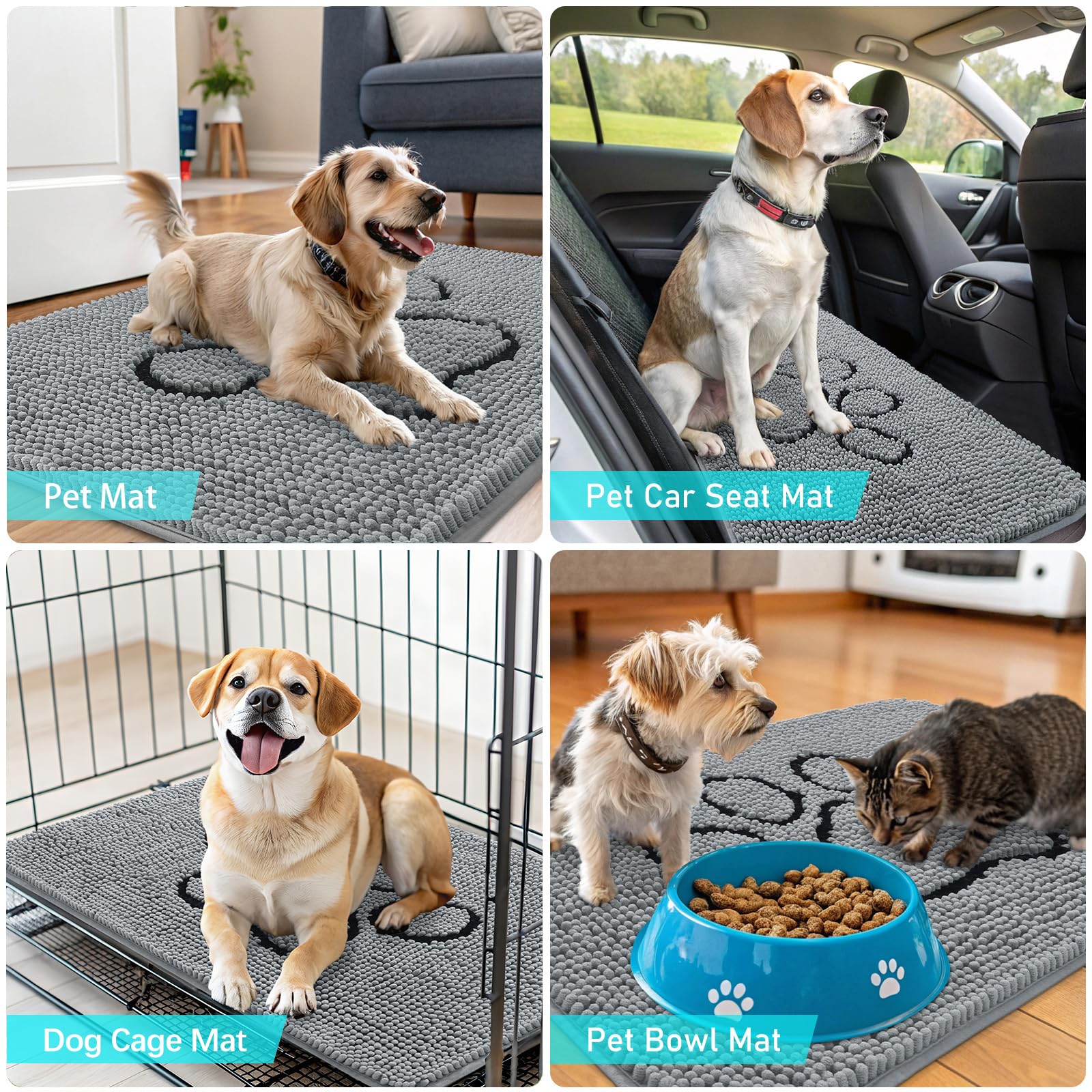 OLANLY quick-dry chenille mat dries fast after use