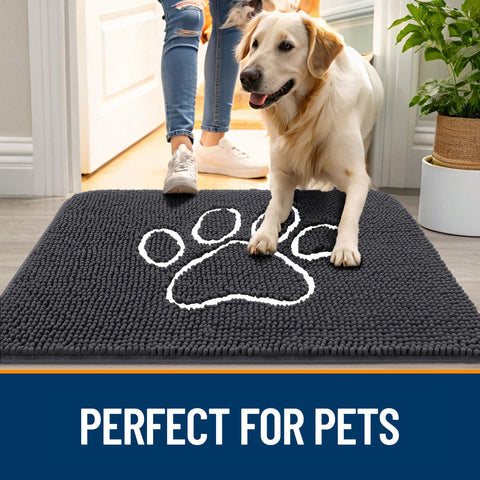 OLANLY quick-dry chenille mat dries fast for reuse.
