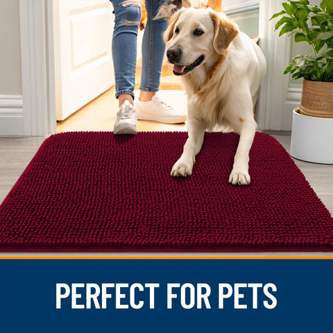OLANLY quick-dry chenille mat ready for reuse