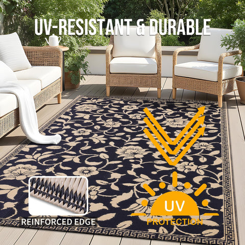 OLANLY quick-drying plastic rug suitable for outdoor use