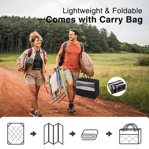 OLANLY rug includes carry case for easy transport.