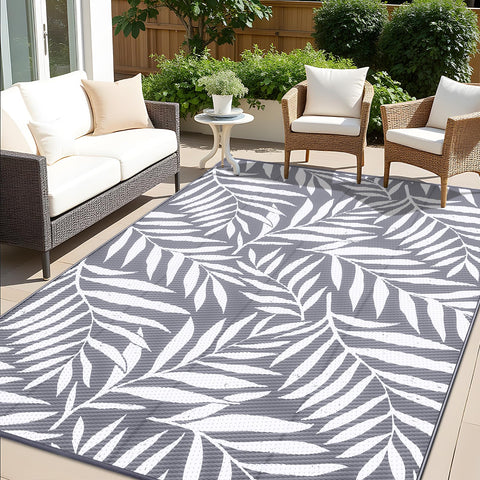 OLANLY waterproof outdoor rug 9x12 for patio and deck use.
