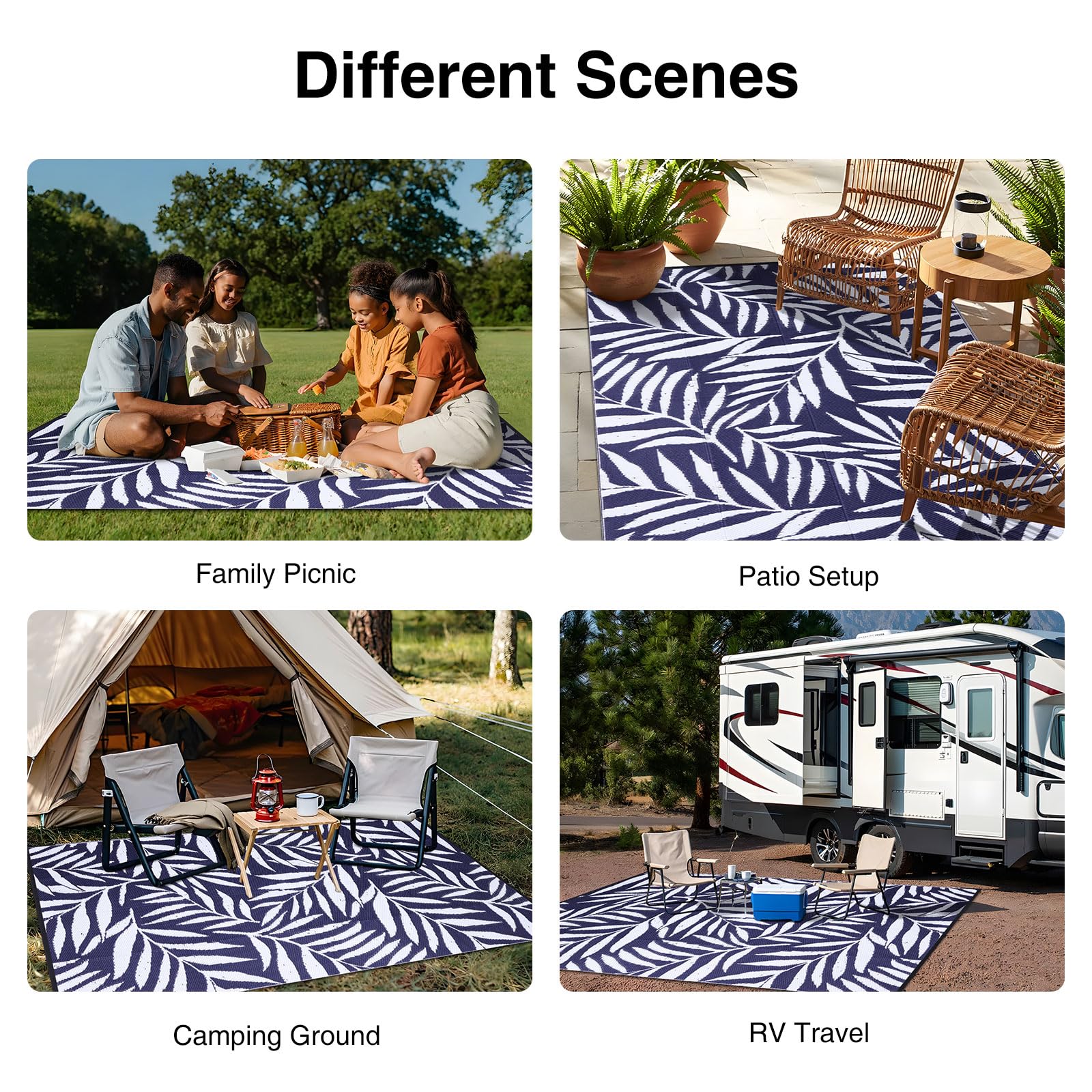 OLANLY soft plastic straw texture provides comfortable footing