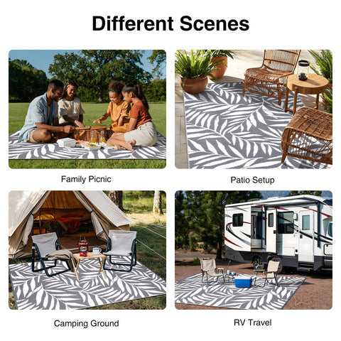 OLANLY soft plastic straw texture rug for barefoot comfort outdoors.
