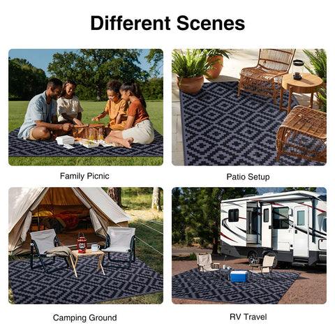 OLANLY sturdy-edged rug resists unraveling with frequent outdoor use
