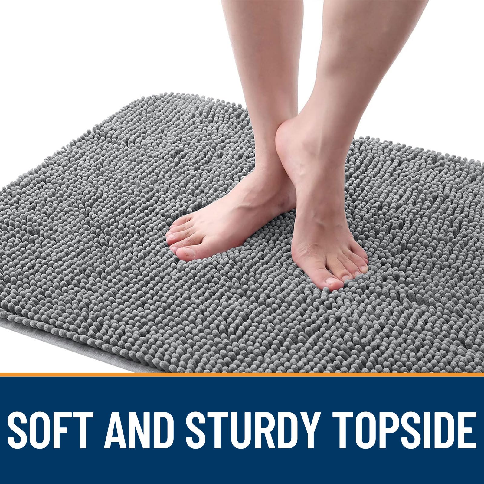 OLANLY washable door mat dries quickly after muddy paw days.