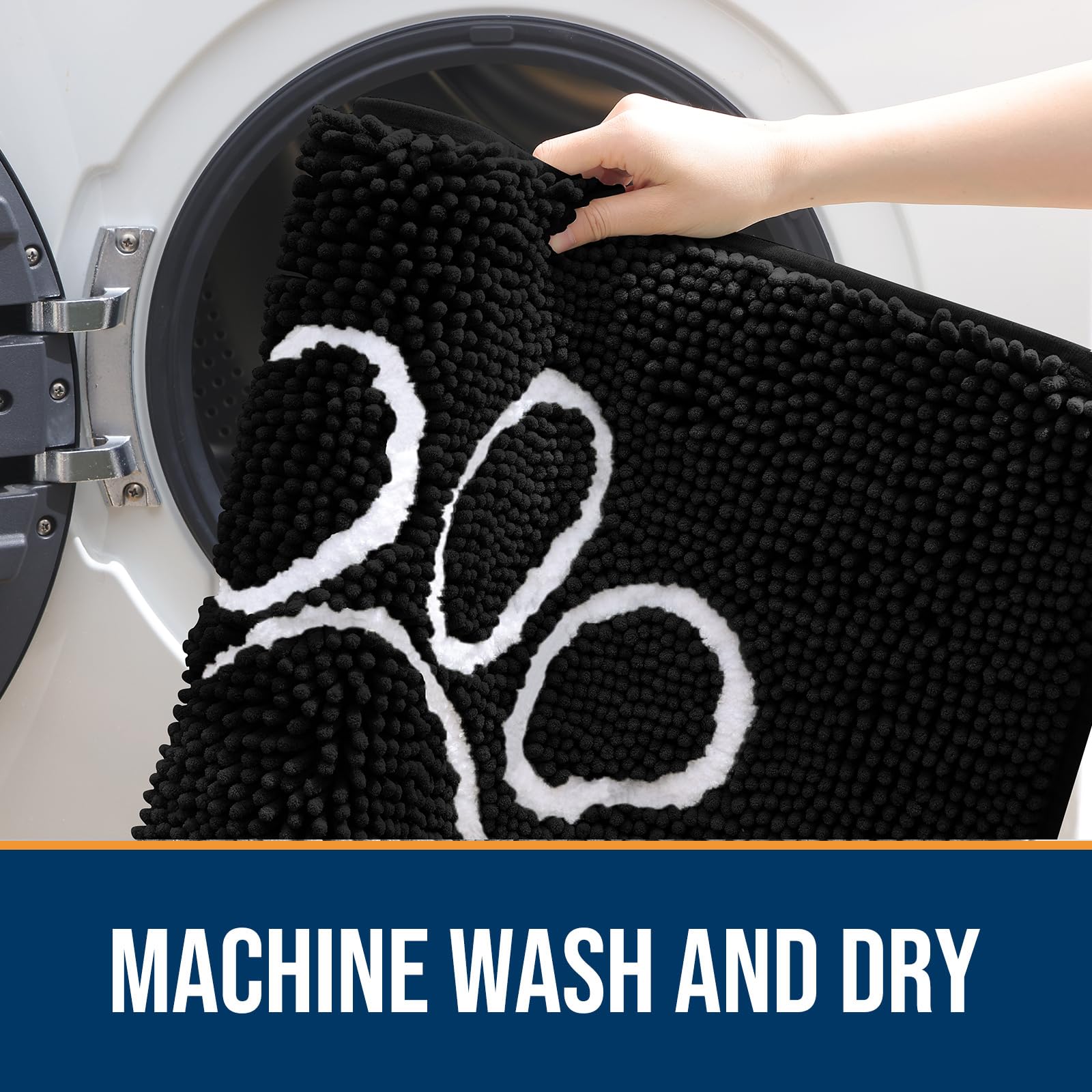 OLANLY washable dog door mat easy to clean after muddy adventures