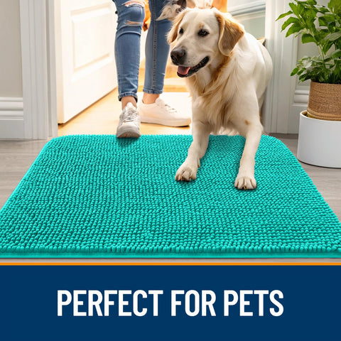 OLANLY washable dog door mat for easy at-home cleaning.
