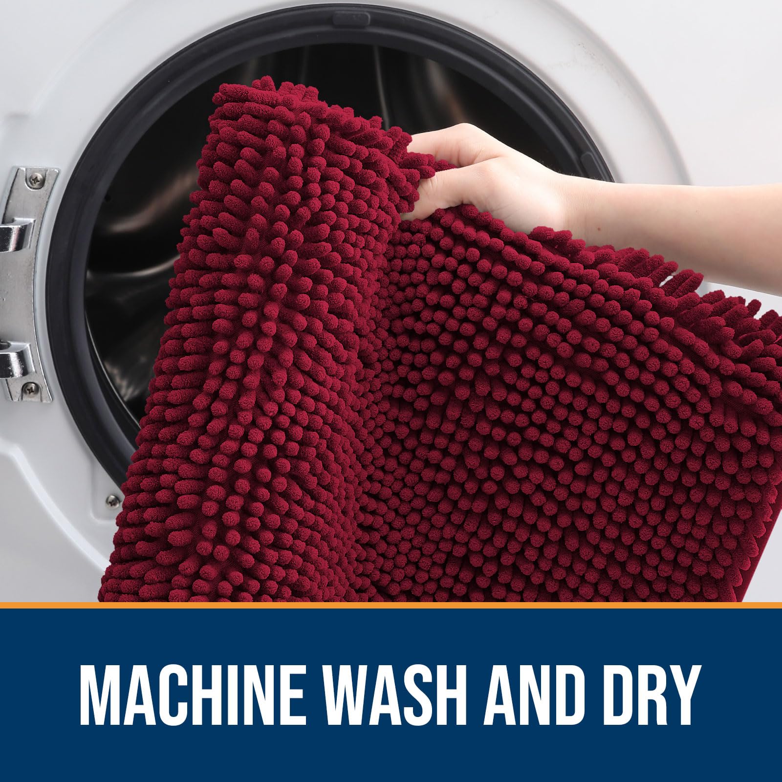 OLANLY washable mat is easy to clean in the washing machine