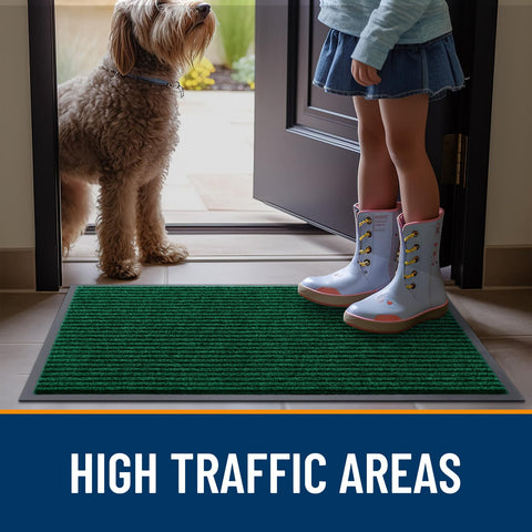 OLANLY waterproof indoor-outdoor doormat endures daily use in all weather.