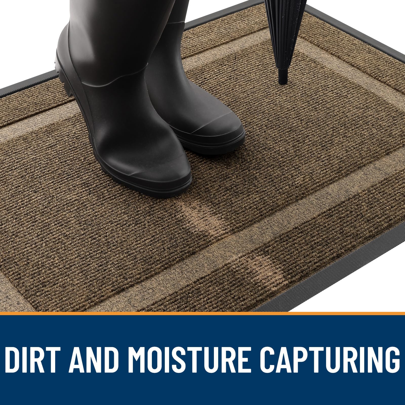 OLANLY versatile mat suits entryways, porches, garages, and lobbies.