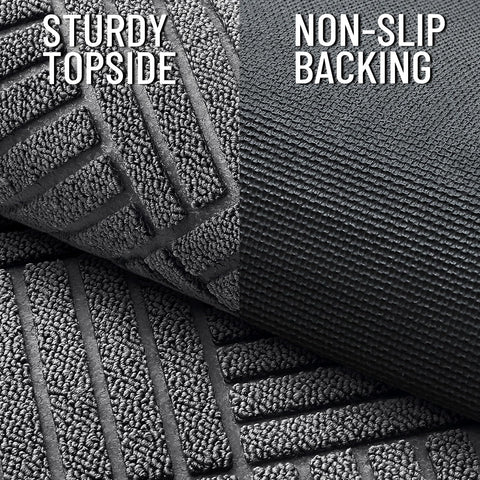 OLANLY woven polyester surface captures dirt and moisture before entry