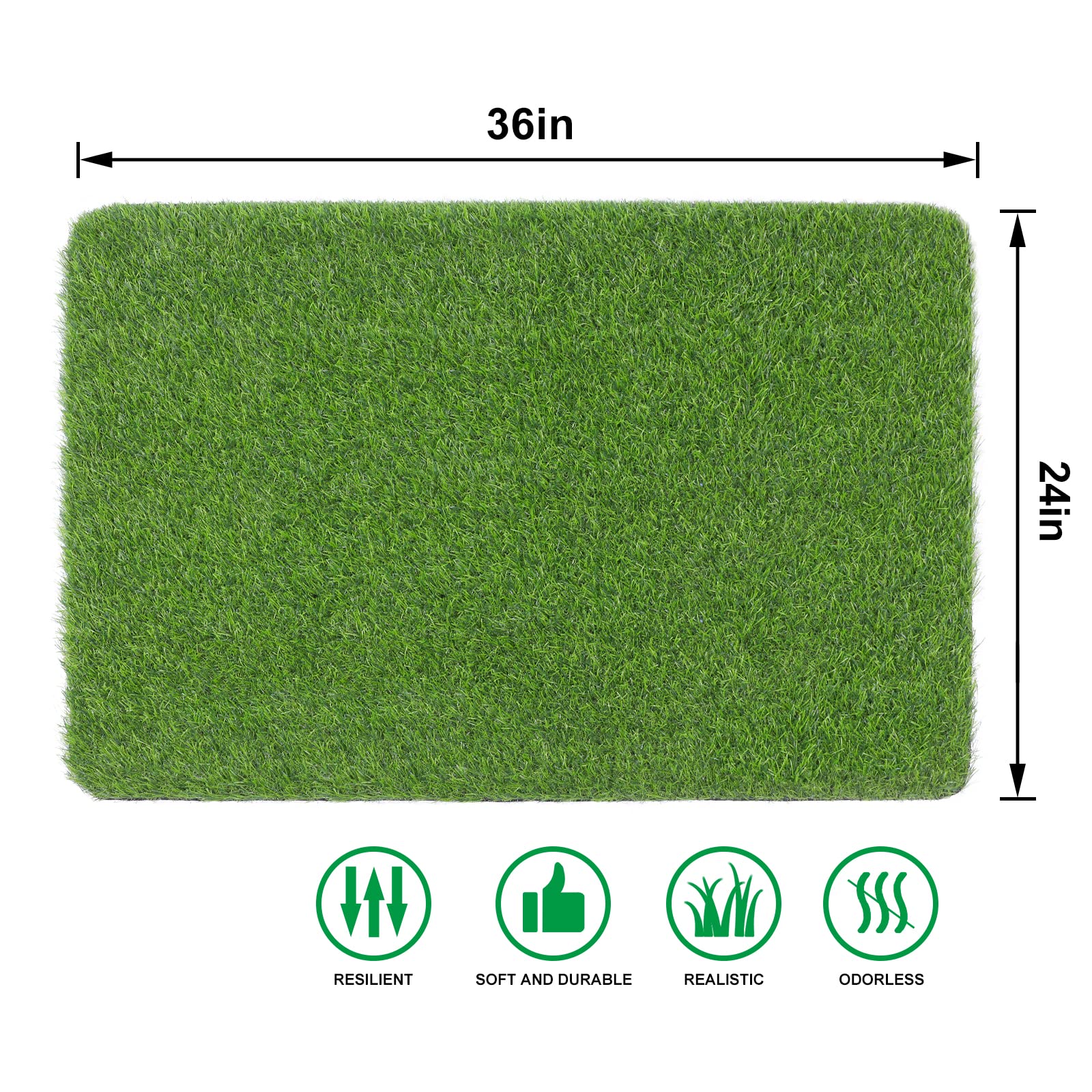OLanto artificial grass door mat close up of turf texture and durable fibers