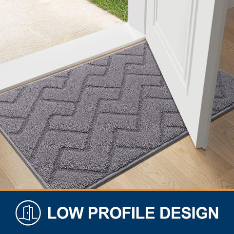 OLANLY easy-clean mat; shake, vacuum, or hose it down for quick refresh.