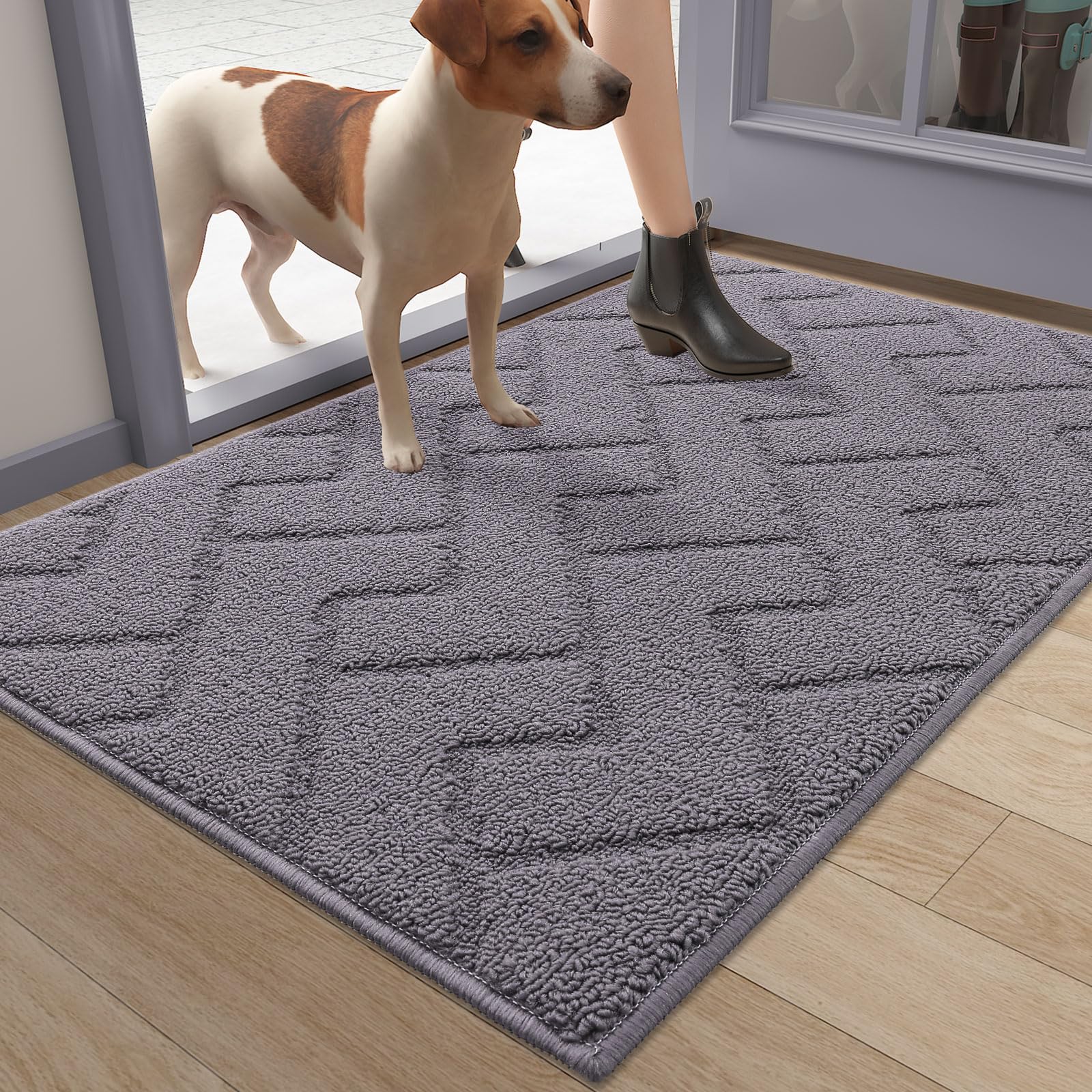 OLANLY washable mat suitable for indoor entryways and kitchens.