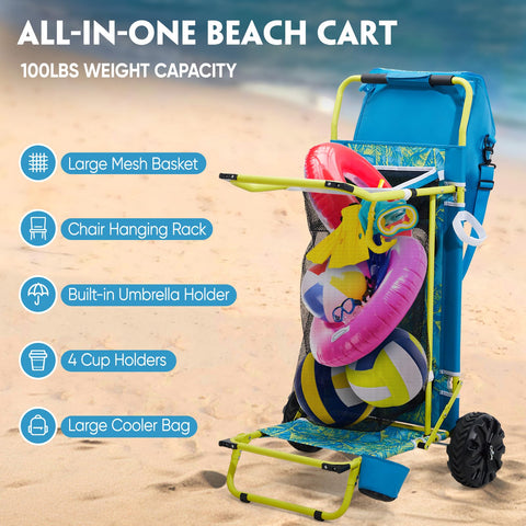 Old Bahama Bay chair and umbrella holder frees hands for towels and toys.