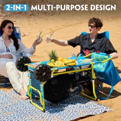 Old Bahama Bay removable cooler bag keeps beverages chilled during picnics.