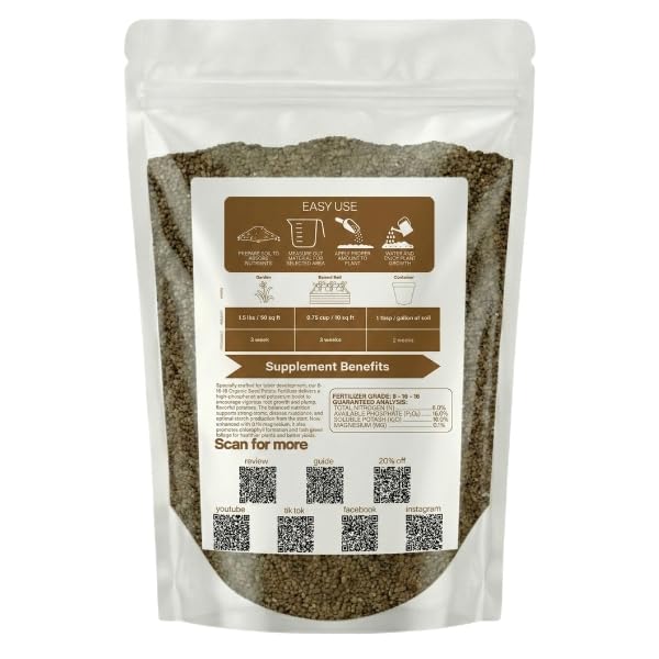 Old Cobblers Farm Wicked Growth fertilizer bag is easy to store and measure for seed potatoes.