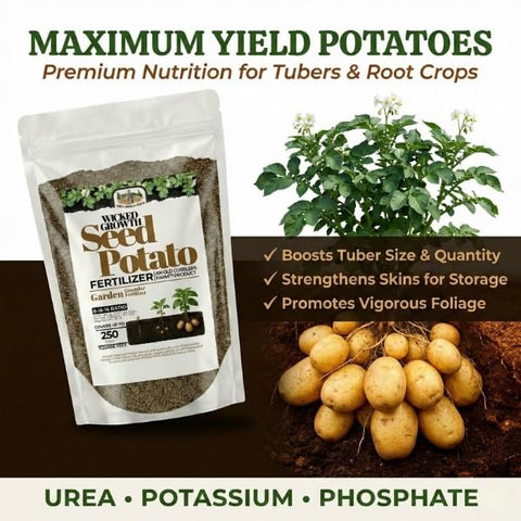 Wicked Growth promotes robust tuber formation for bigger yields.