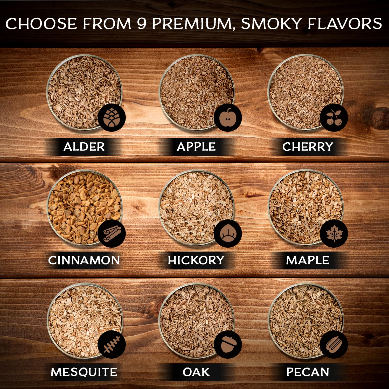 Old fashioned smoke chips oak by SmokeTop bring depth to whiskey sips