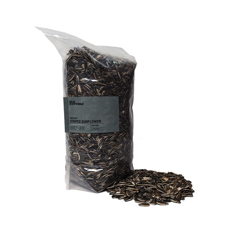 Old Potters bird feeding seed enhances garden wildlife watching experiences.