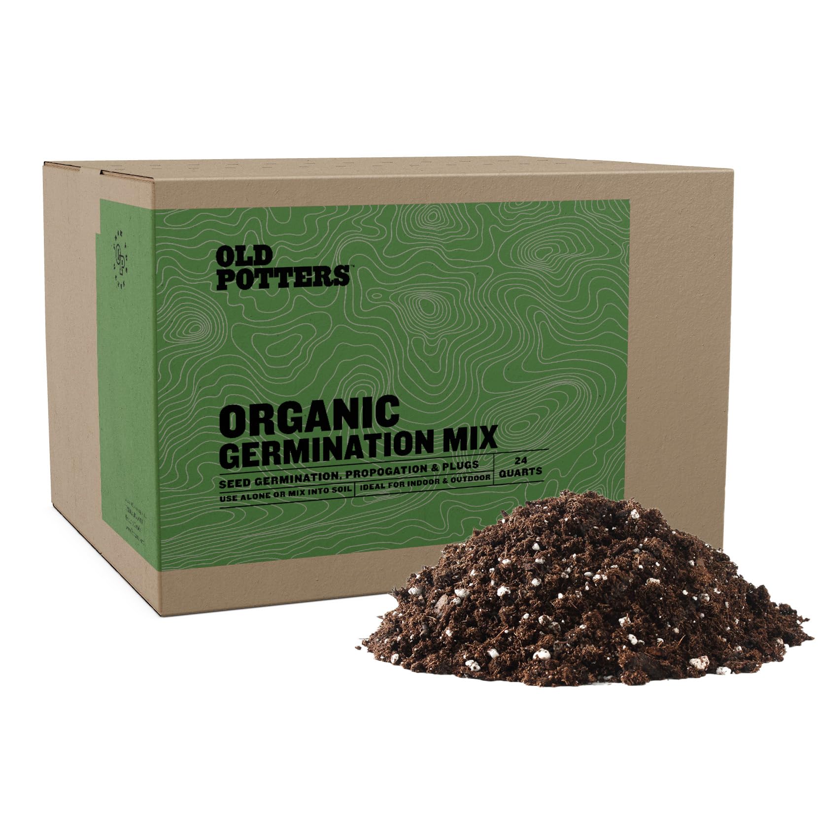 Old Potters Germination Mix with peat moss ideal for seed germination and plug propagation indoors