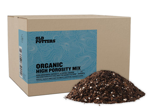 Old Potters High Porosity Mix for succulents in a 4 inch pot improves drainage and aeration