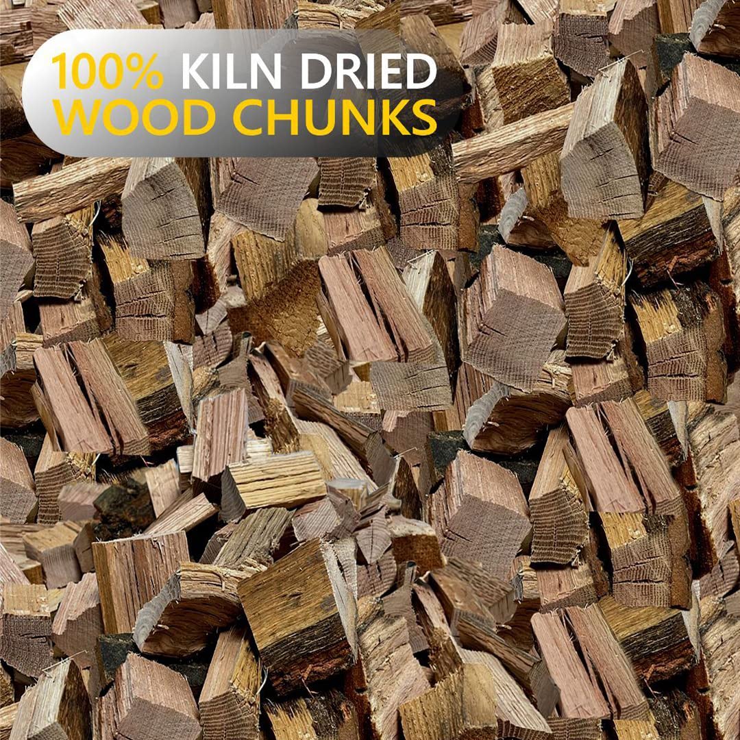Old Potters smoker chunks hickory 2x3 inch pieces add robust aroma for backyard cooks