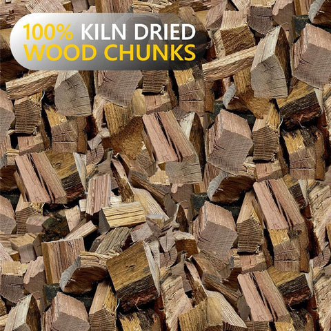 Old Potters smoker chunks hickory 2x3 inch pieces add robust aroma for backyard cooks