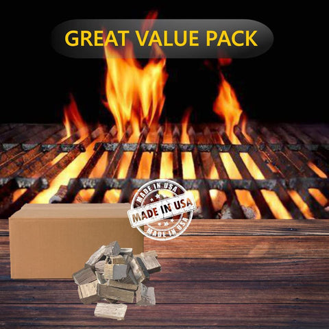 Old Potters smoker chunks for wood-fired cooking across gas, electric, and charcoal grills