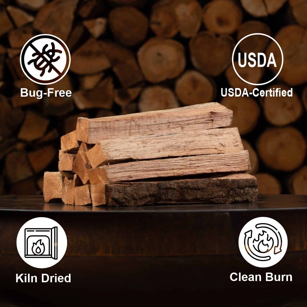 Old Potters USA-made logs ideal for grills and smokers.