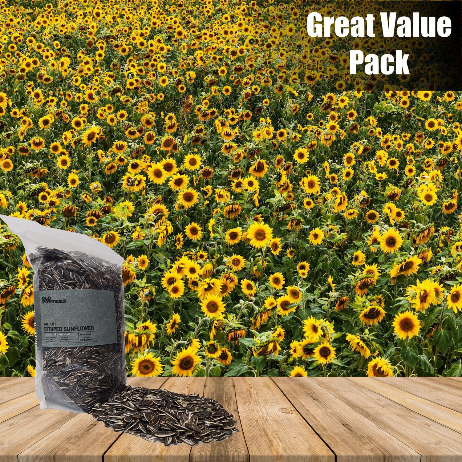 Old Potters USA small-farm grown seed for regional wildlife support.