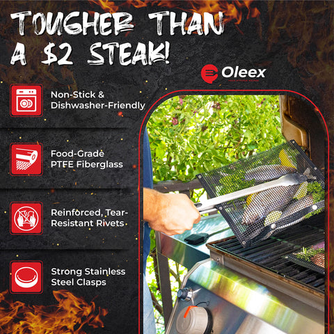 Oleex basting brush applying sauce for flavor