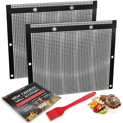 Oleex non-stick BBQ bags open on grill for easy cooking