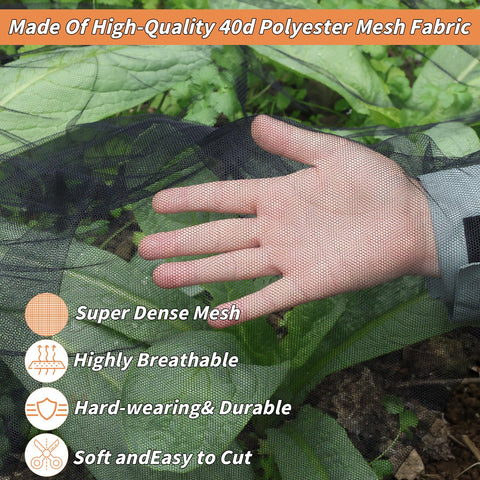Oleitodh breathable plant netting allowing light and air for thriving greens