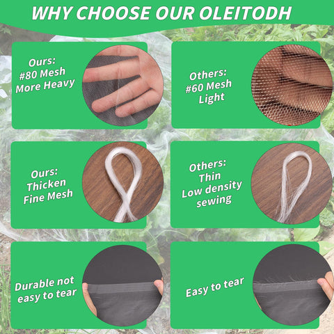 Oleitodh PE material durable netting for year round garden use