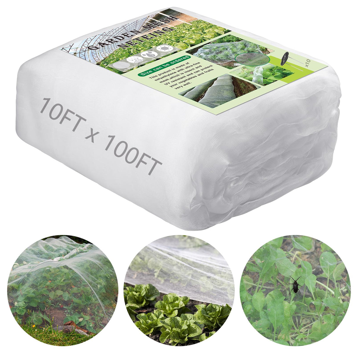 Oleitodh garden netting ultra fine mesh protects crops while letting sunlight through