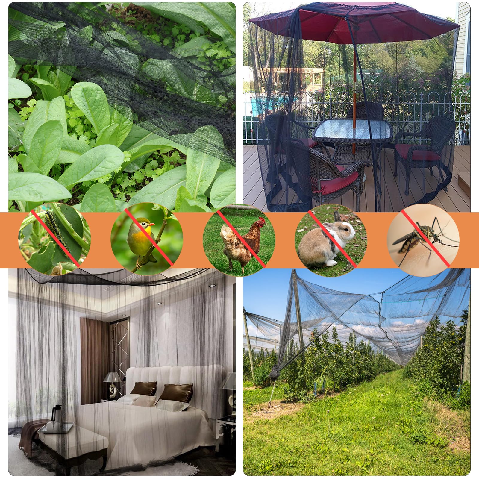 Oleitodh mosquito netting used as a bed canopy adding airy privacy