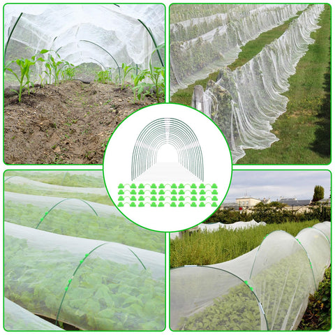 Oleitodh rust-free fiberglass hoops resist rust for long-lasting garden support.
