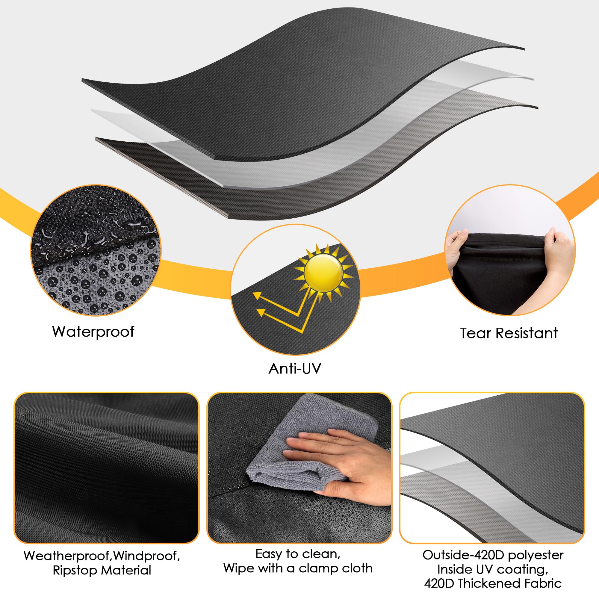 Olforce included storage bag keeps the cover neatly stored when not in use.