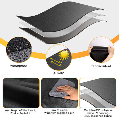 Olforce included storage bag keeps the cover neatly stored when not in use.