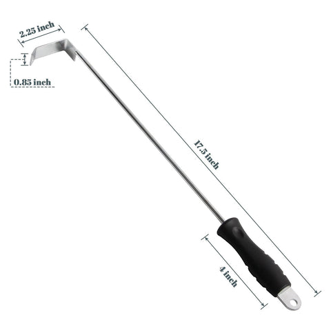 OLIGAI ash tool with comfortable ergonomic handle minimizes heat transfer during cleaning.