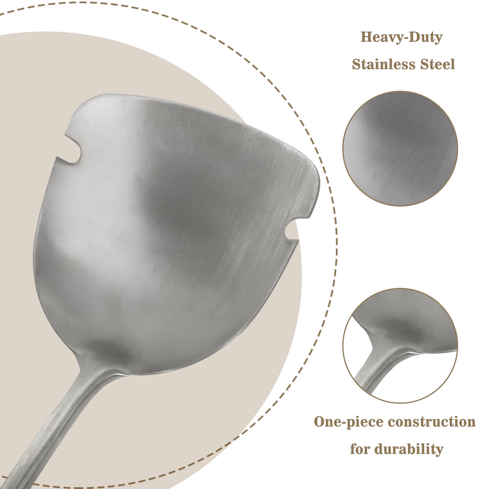 OLIGAI rake includes hanging holes for convenient storage and organization