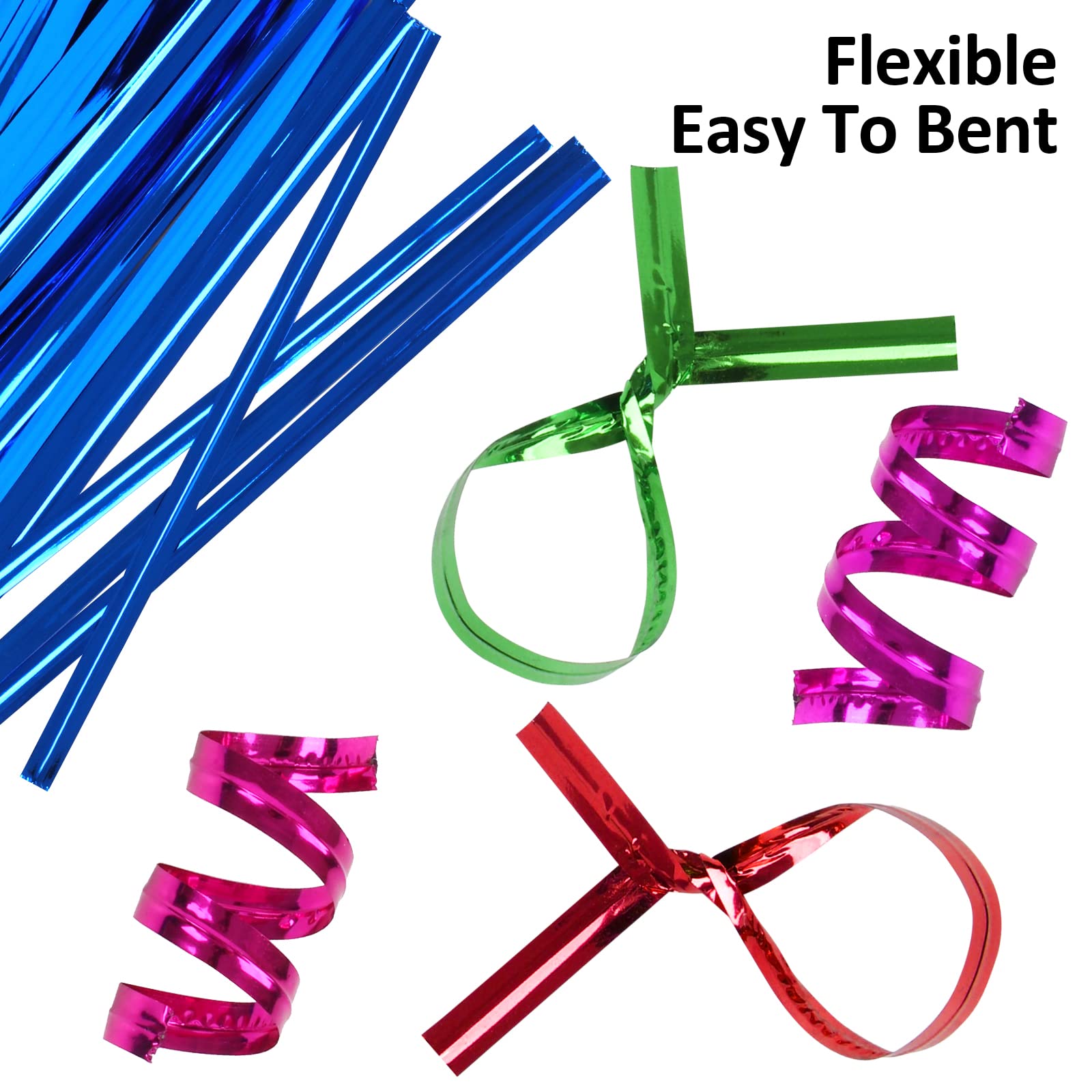 Oligei green 4-inch twist ties ideal for garden stems and cords