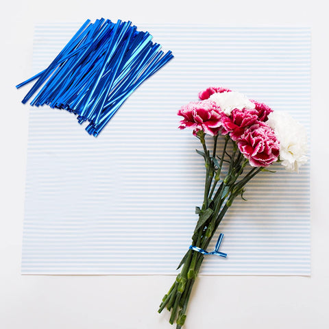 Oligei rose 4-inch twist ties reusable solution for quick organization