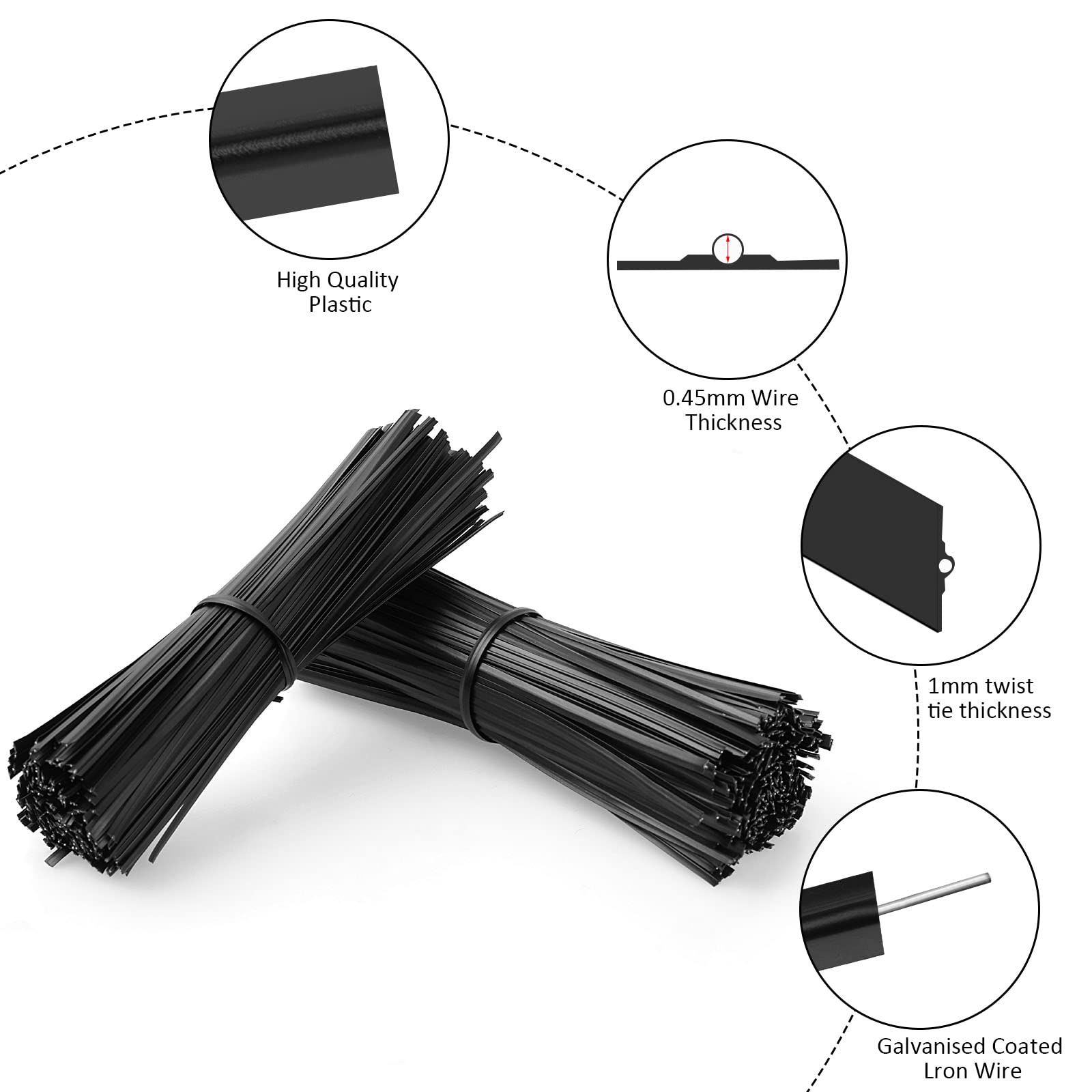 Oligei twist ties organizing bread bags and snacks