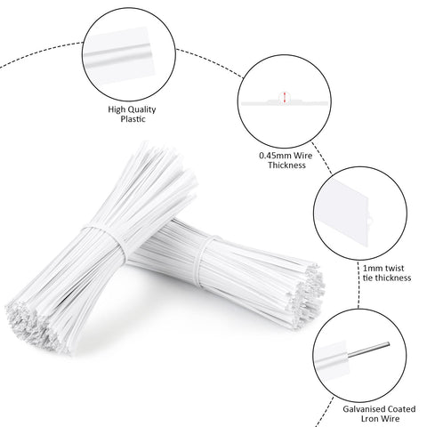 Oligei bread bag twist ties keep bread bags sealed and fresh.